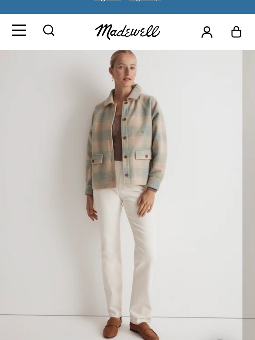 Madewell plaid jacket